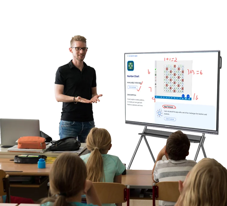 Leaderhub 86 Inch Digital Touch Screen Interactive Whiteboard Smart Board  For School Teaching