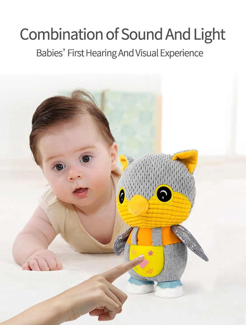 2022 new design luxury electronic plush baby lullaby prenatal doll toys with music