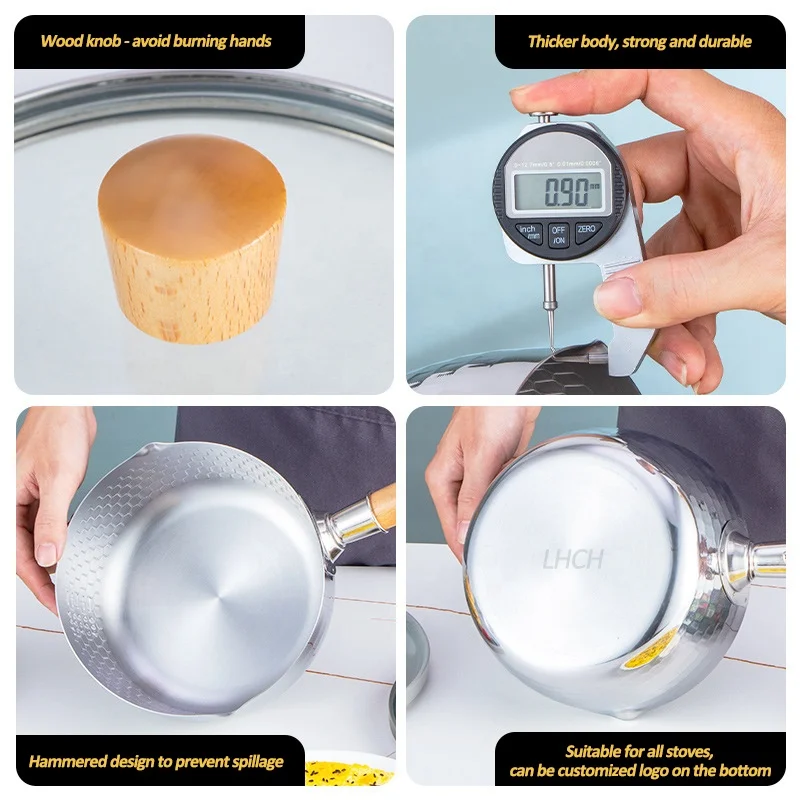 Multifunctional Milk Pots Set Of Electric Pots And Pans Without Non-Stick Coating Dishwasher Safe Rusia Europe American Style