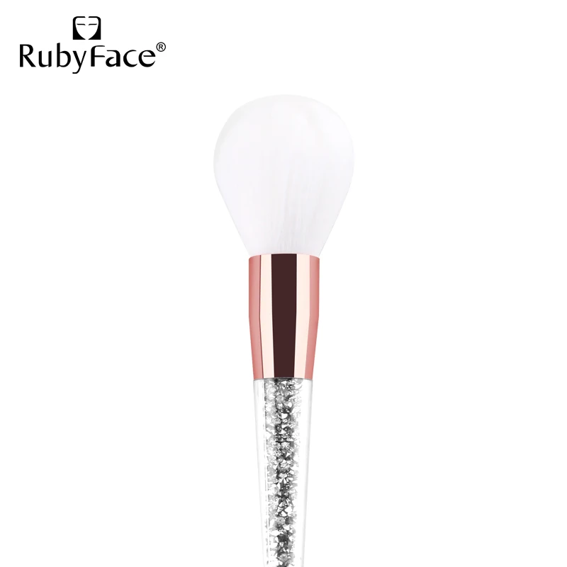 Оптовая продажа со склада алмазная ручка RubyFace одиночная кисть косметический инструмент макияж для кистей лица и пудры
