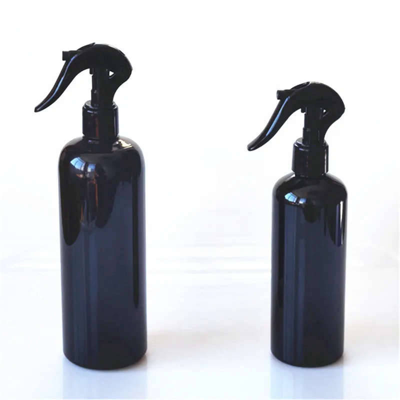 MUB Room Spray Bottles 100ml 150ml 200ml 250ml 300ml 500ml Black Round Plastic Perfume Spray Bottle