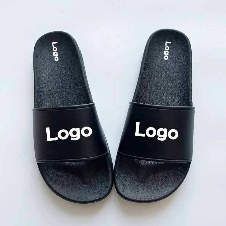 Popular Tread Sublimation Blank Slides  Slippers Men Designer Solid Color Slippers Custom Printed Logo Slippers for Male