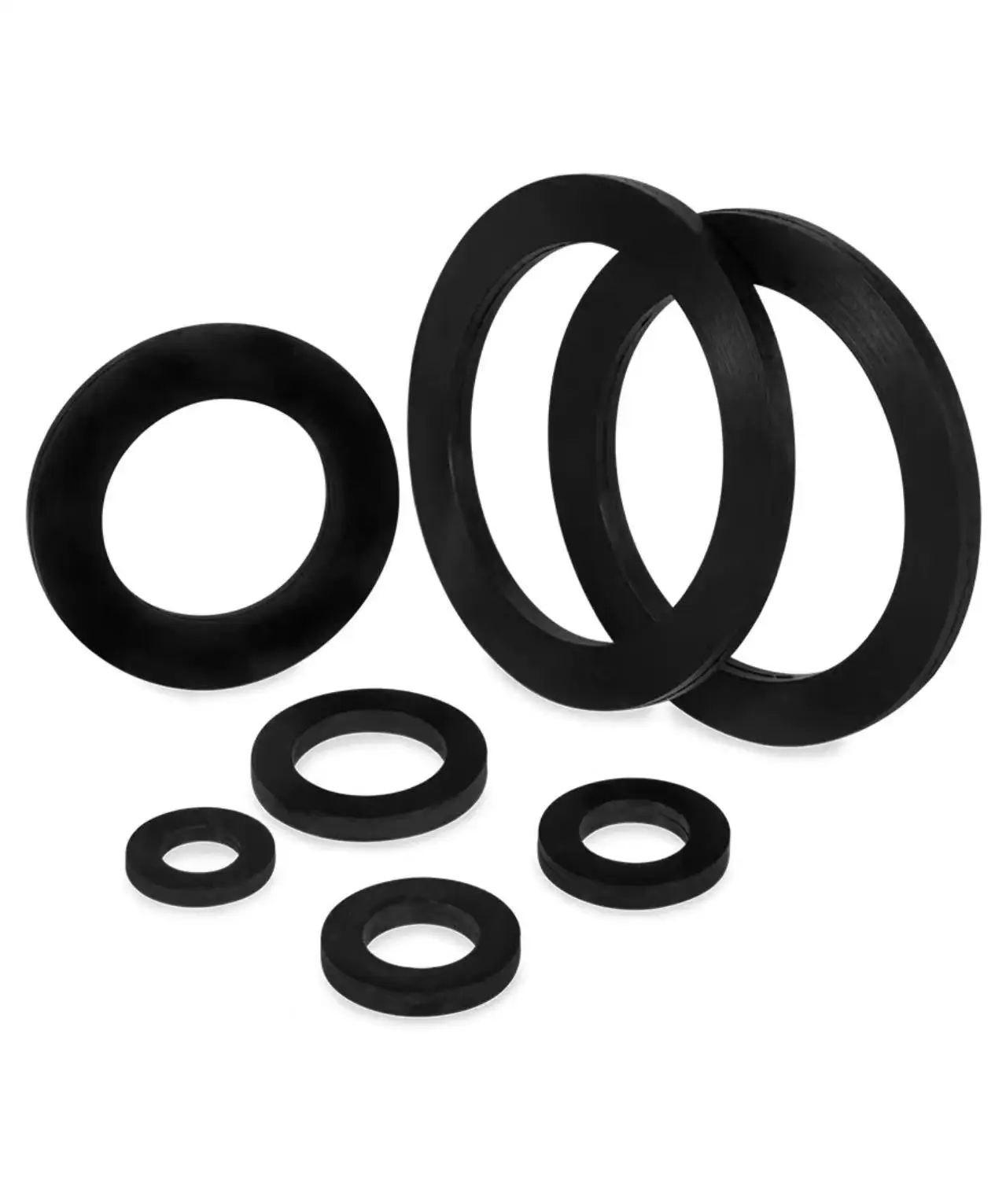 DIN125  Nylon Washer Rubber Plastic Gasket Nylon Flat Washer Ultra-thin Circular Flat Gasket PA66 M2.5-M22