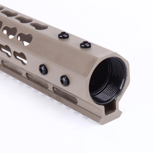 
Outdoor 12' GD050-TAN Free floating AR15 Keymod Handguard Accessories Barrel NUT for Hunting Handguard 