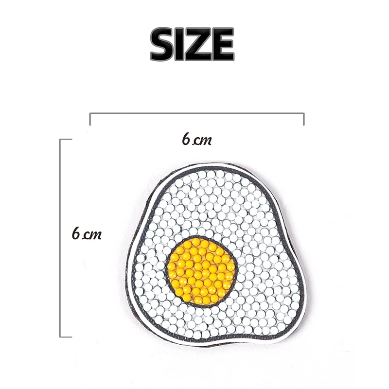 Special shaped DIY hot sale 3D popular egg kitchen decoration diamond paint fridge magnet creative fridge magnet