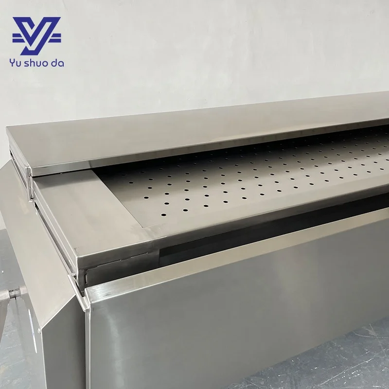 Hot sale dissecting equipment with cover manual morgue table that can hold formalin