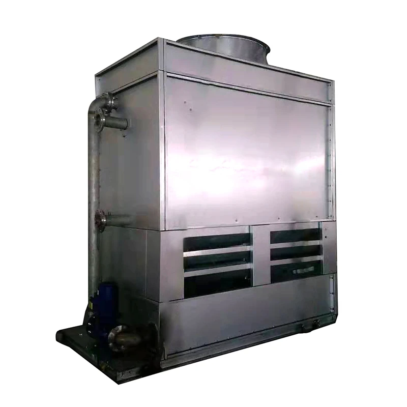 Closed cooling tower for water cooling chiller