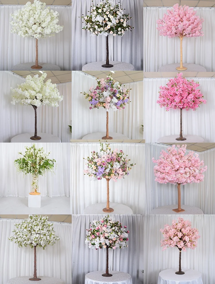 Wedding Occasion Artificial Cherry Blossom Tree Wedding Table Centerpiece