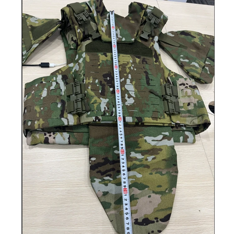 Outdoor Full Molle System Camo Armored Vest Quick Release 1000d Camouflage Full Protective Combat Tactical Vest With Plate