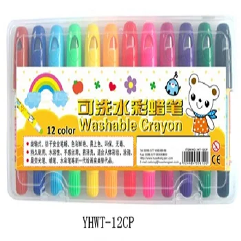 Hotsale washable crayons for kids drawing /non-toxic wax crayon