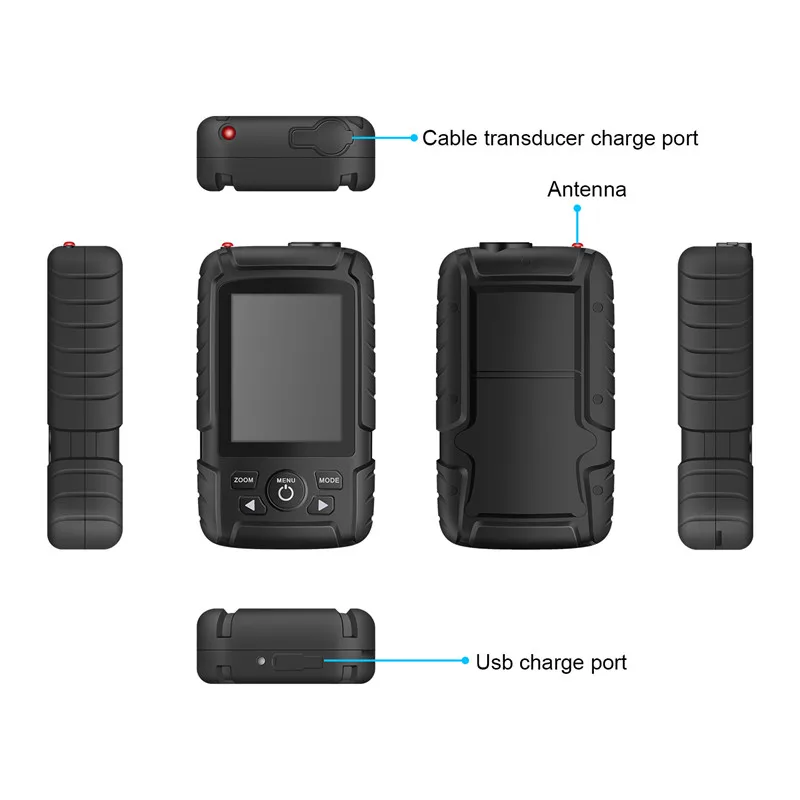 Wireless Intelligent Fish Finder with Color Screen Sonar Fish Swarm Detector Fishing Tool