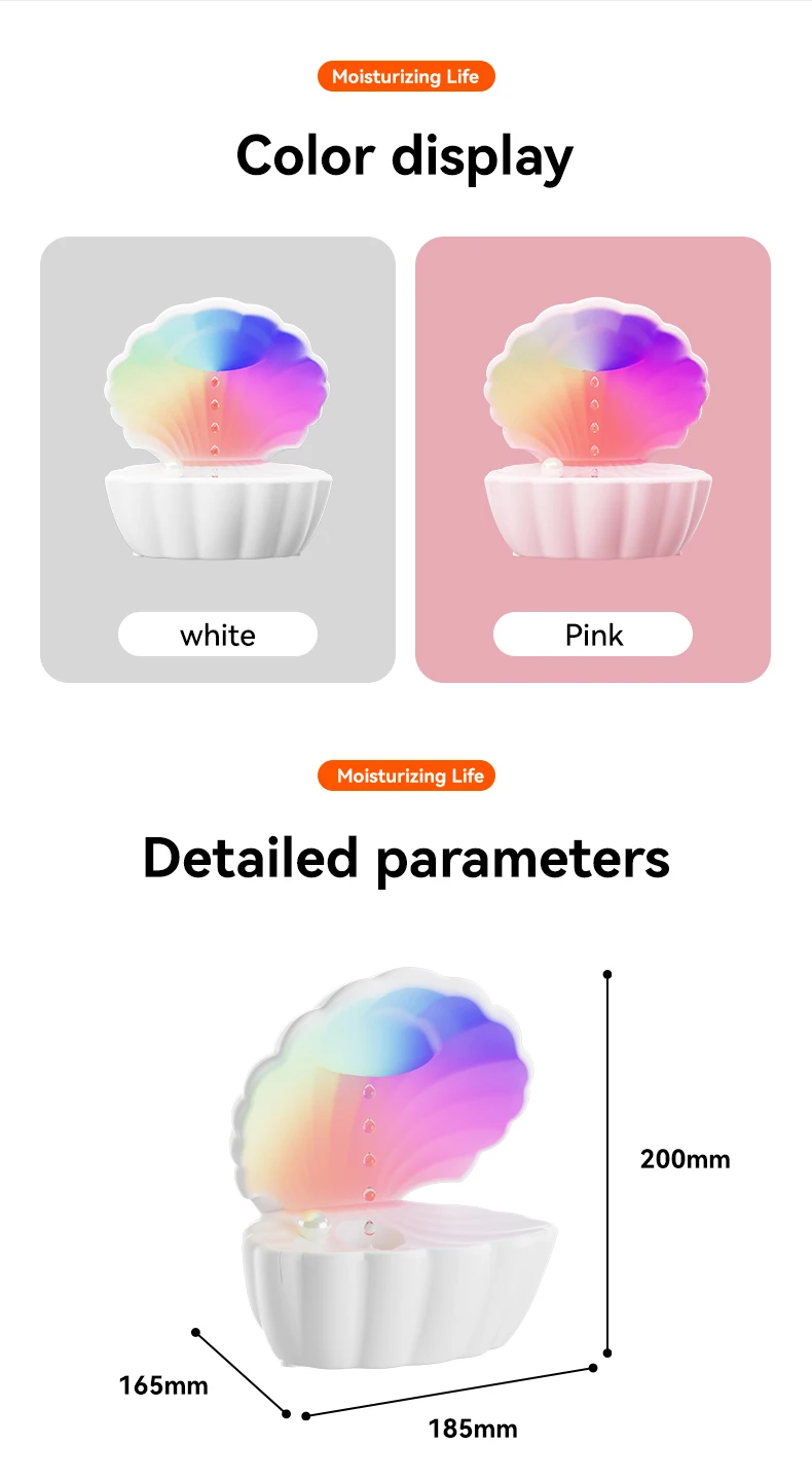 2024 Smart Home Water Droplet Humidifier Cool Mist Ultrasonic Backflow Water Drops Anti Gravity Humidifier For Bedroom Office