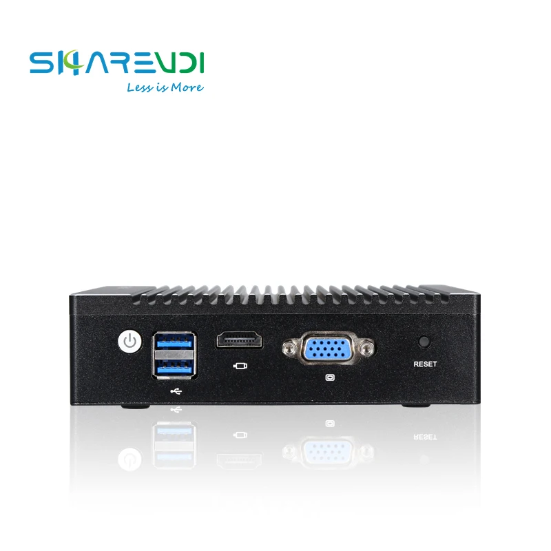 Factory Direct Sale hardware firewall  fanless 4 Lan N3700 Mini PC Industrial pfsense computer for network appliance