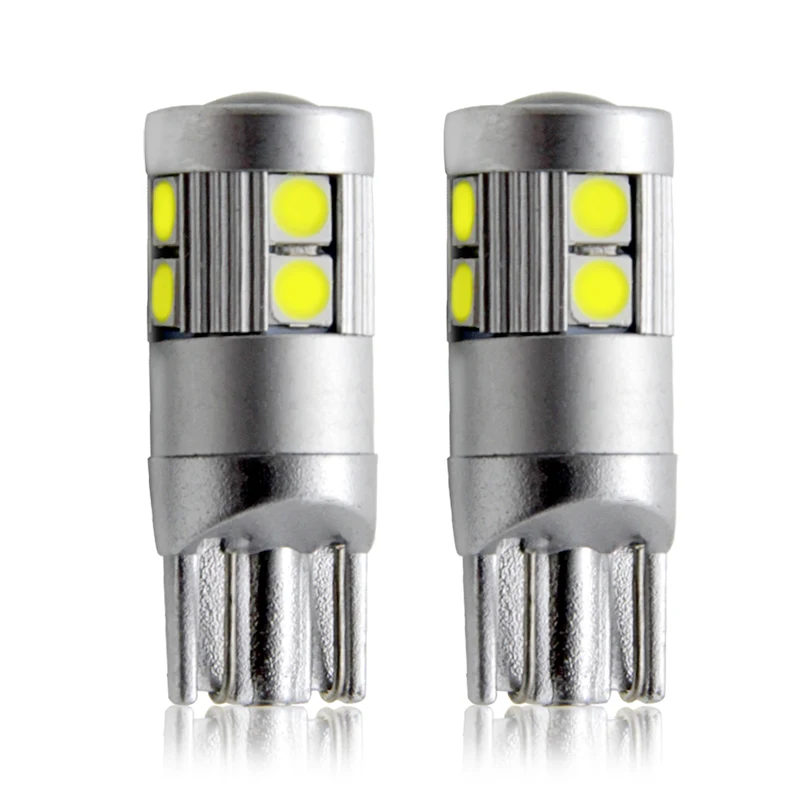 NiceBonjour Car Styling 9 SMD 3030 led T10 interior car reading light bulbs W5W led Auto car front interior lamps side lights