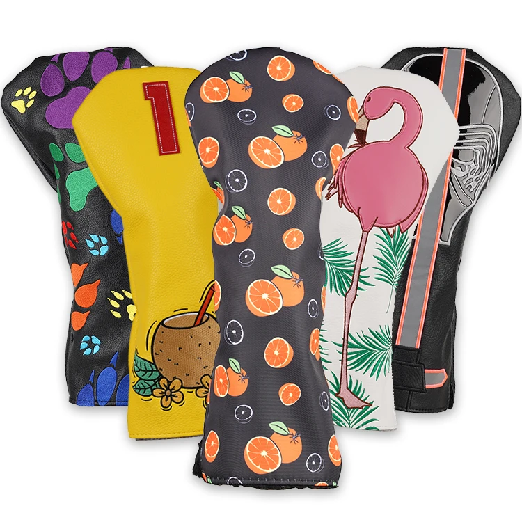 Hot Selling Wholesale  Golf Club Accessories Headcover Golf Wood Driver Headcover Customized Golf Head Cover