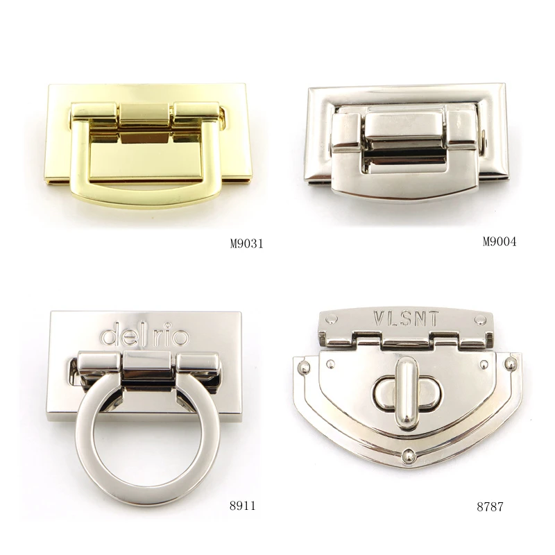 Wholesale Various Quality Metal Turn Lock for Luggage Quality Zinc Alloy Swivel Twist Lock for Bags and Purse