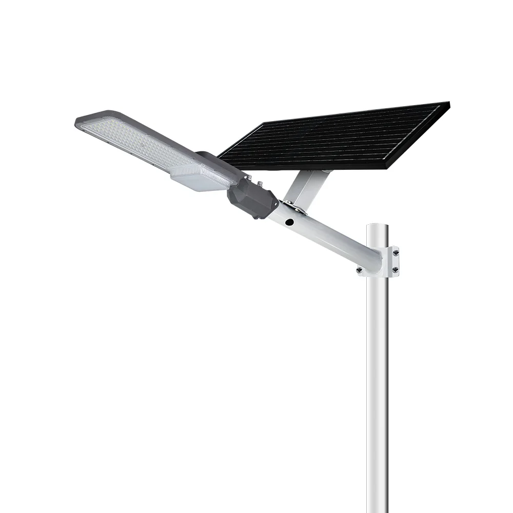 KCD Commercial Industrial Aluminum All In Two 6000 Lumen 30w 60w 90w 120w 150w 600w 3000w 6500k Split LED Solar Street Light