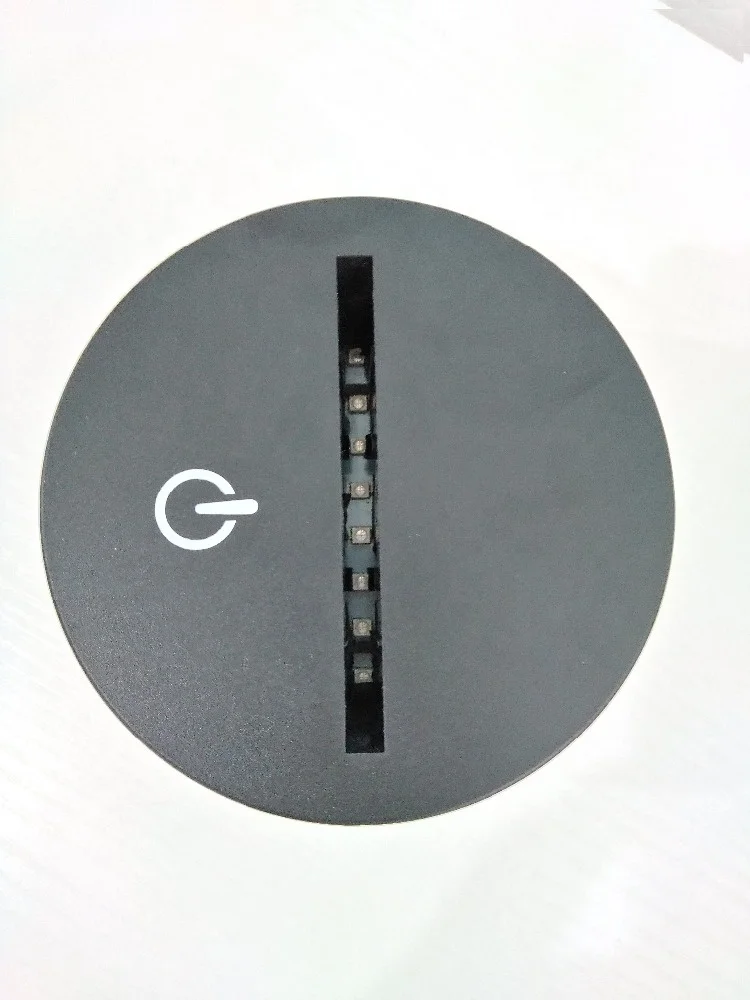 Black Touch sensor switch 7 color change 3d acrylic illusion night lamp base