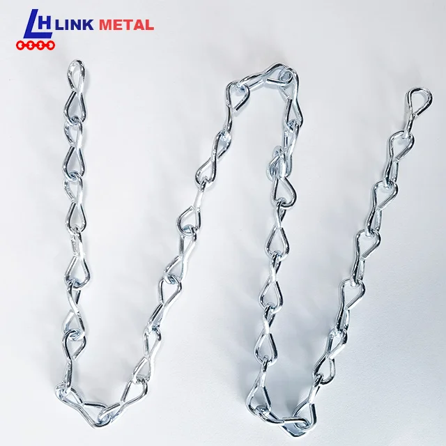 2.8mm Chain Factory Supply Galvanized Or Stainless Steel Weldless Standard Single Jack Chain