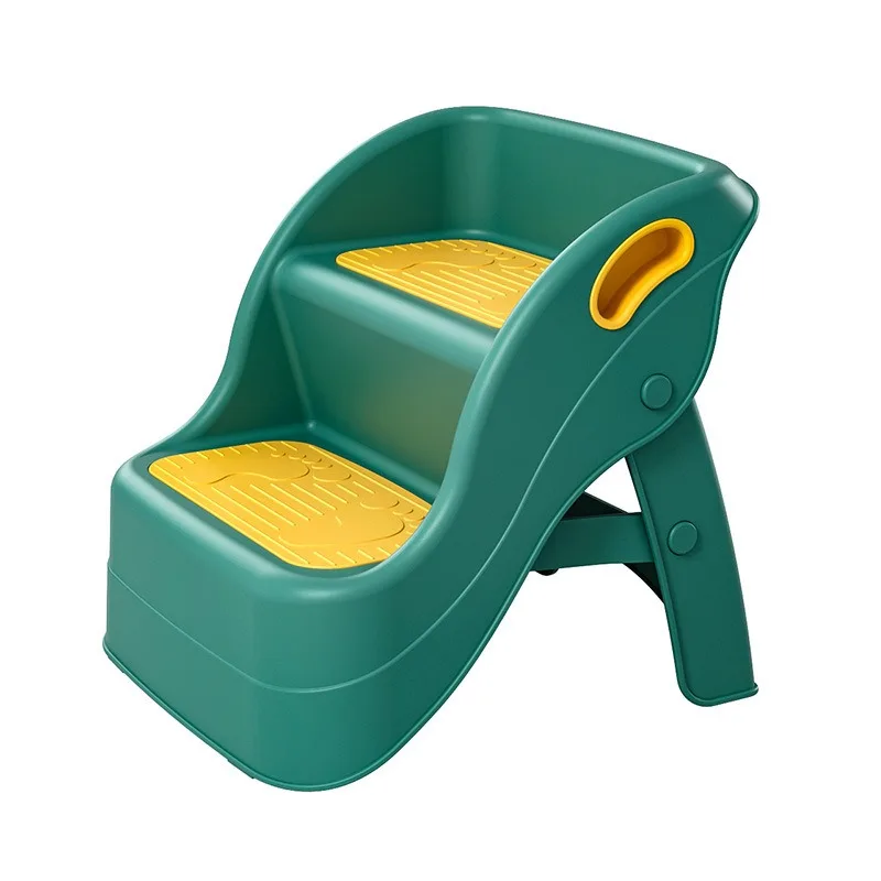 Baby Plastic Double Stool Baby Toddler Double Foot Stool Baby Bathroom Kitchen Toilet Training Step Stool