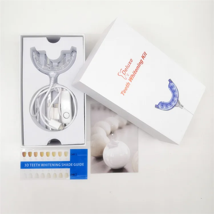 my smile teeth whitening kit home use rechargeable USB light teeth whitening kit