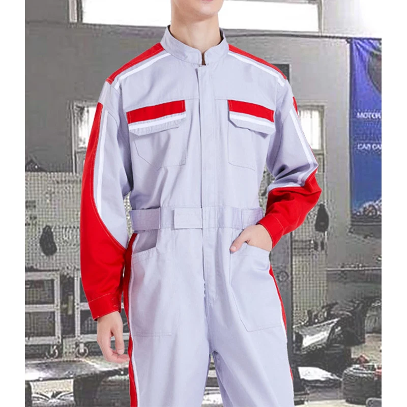 New Arrival Flame Retardant Anti-statics Auto Repair Shop Welder Clothes Gas Station Labor Protection One-piece Uniforms