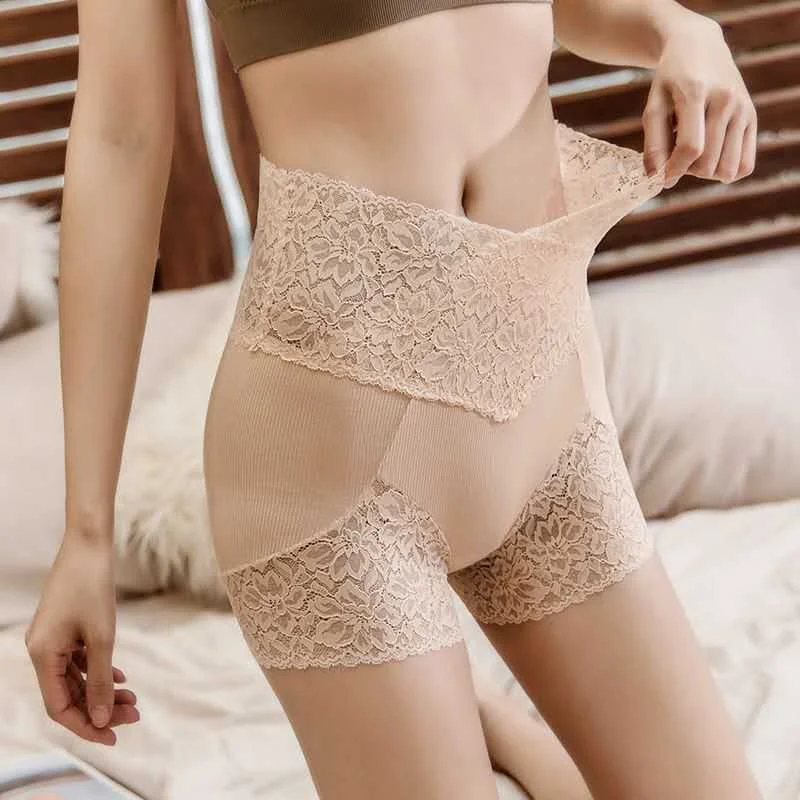 
Breathable Light Proof Double-Deck Cotton Briefs Thread Ladies Panties Lace Safety Panties Women 