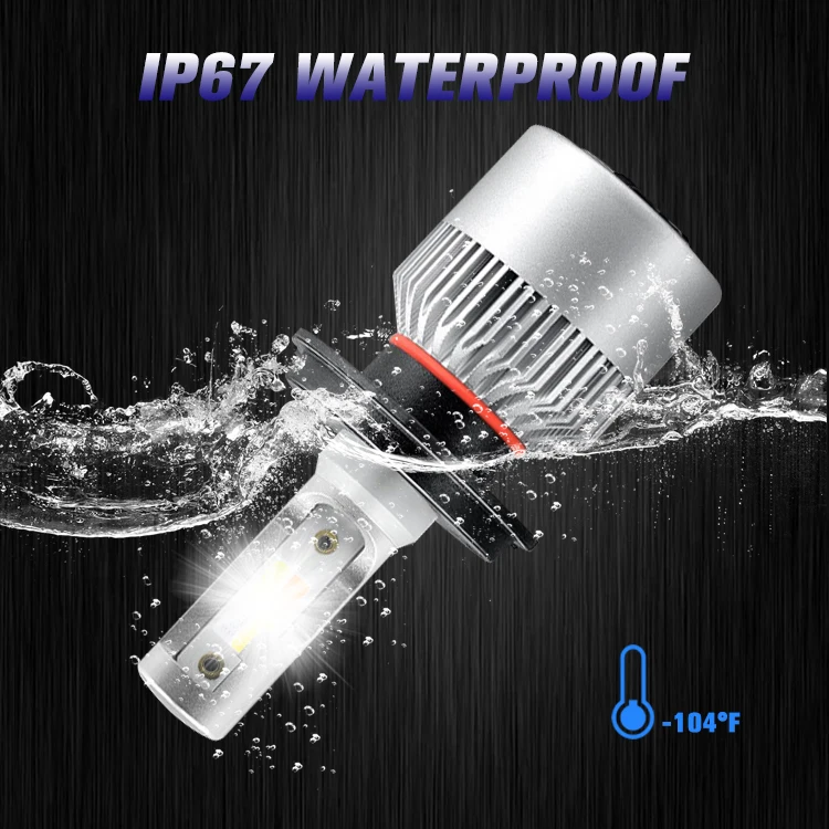 car accessories C6 car led headlight four color LED Fog Lights  H1 H3 H7 H11 HB3 9005 9006 led lights for cars led headlight h4