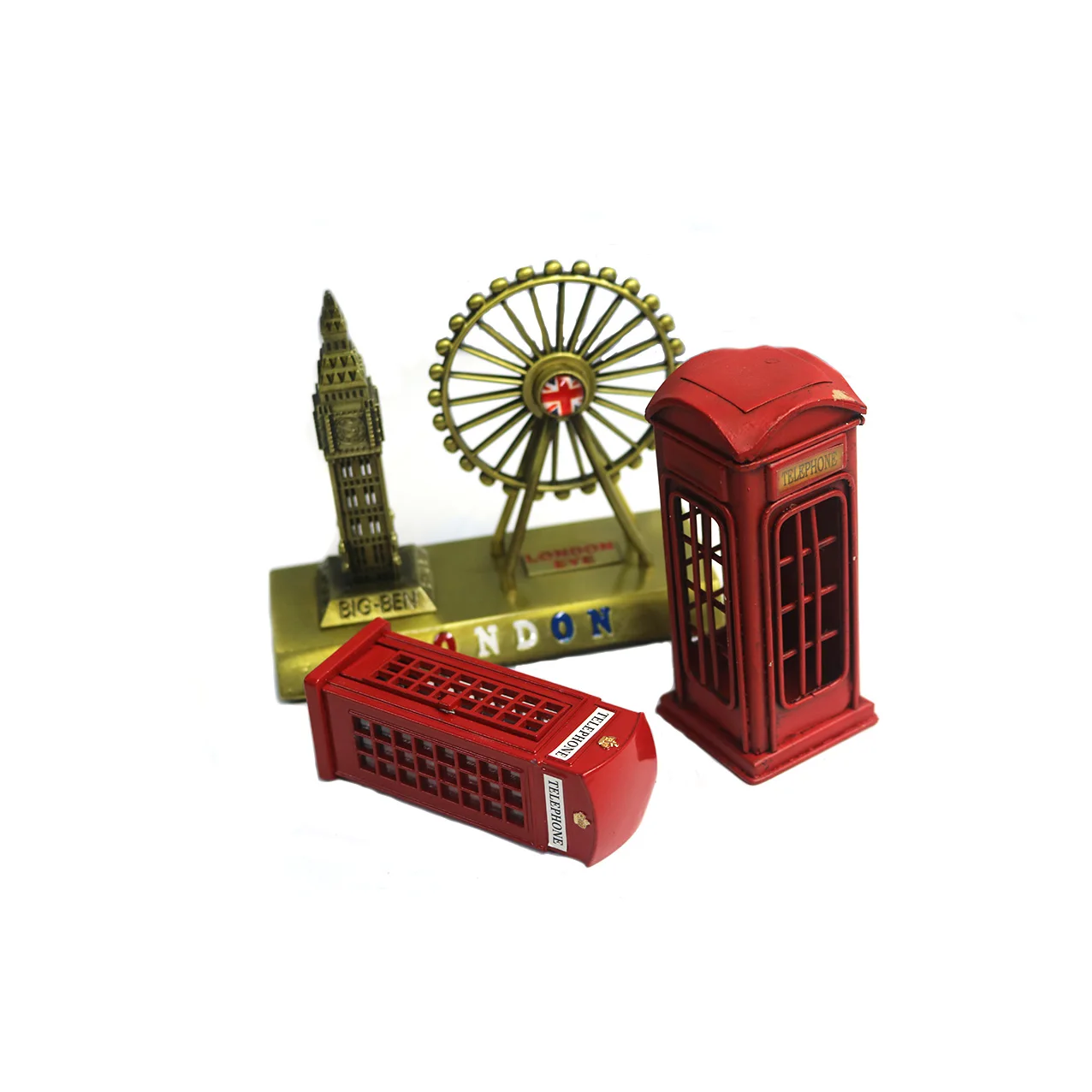 Vintage  Telephone Booth pencil sharpener bulk price factory sell ornament metal souvenir tourism for Children Birthday Gift
