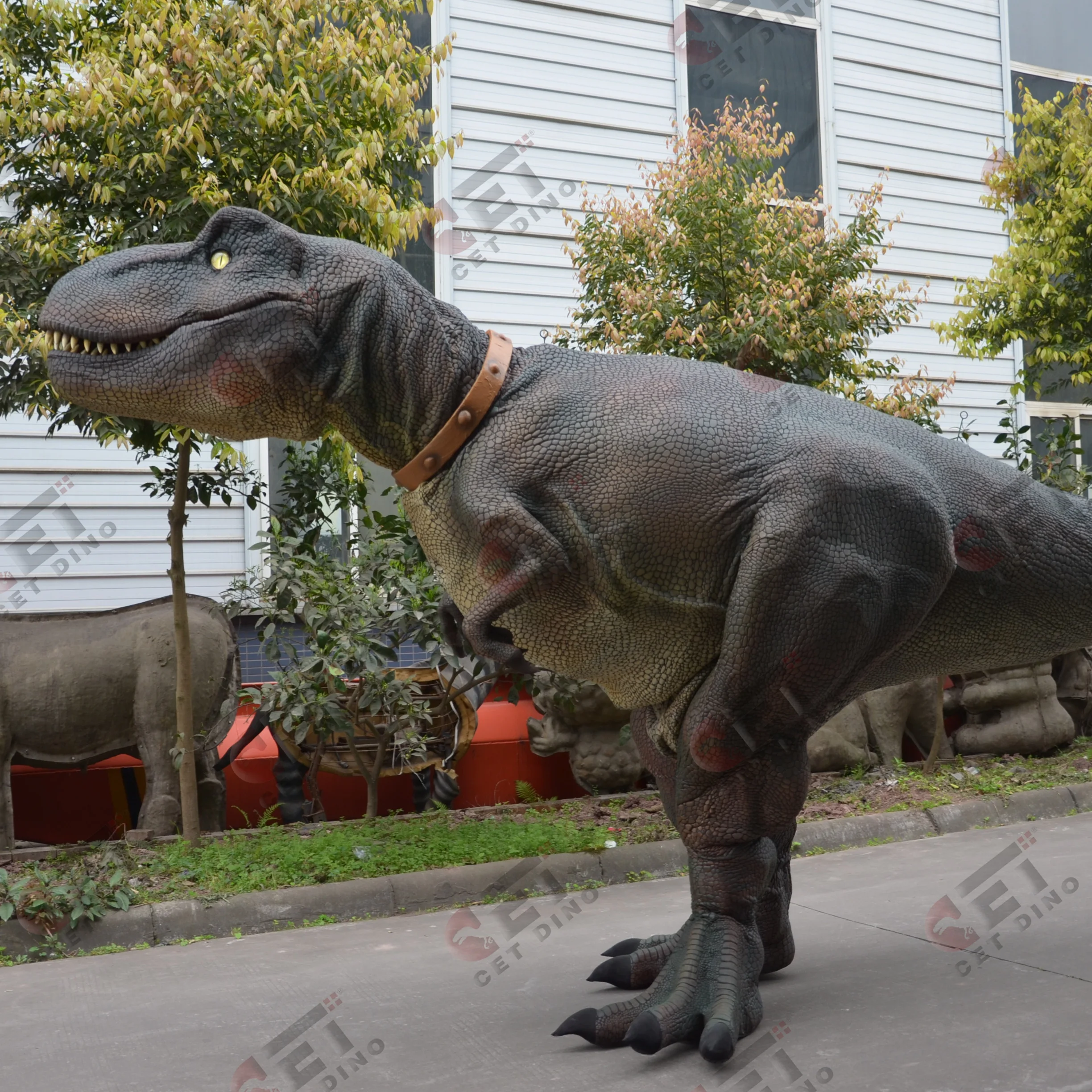 Аниматронный легкий костюм динозавра со скрытыми ногами искусственный T-rex