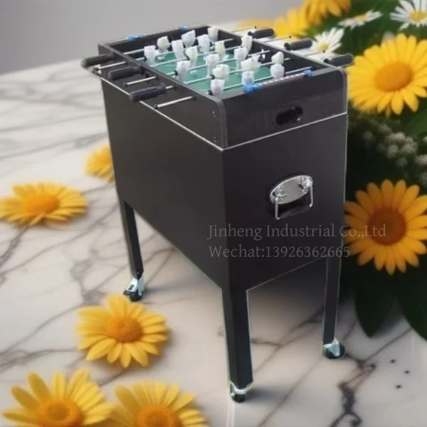 Classic Football Game Large Capacity Metal Multi-functional Cold And Warm Dual-Purpose Food And Beverage Cooler Cart With Wheels