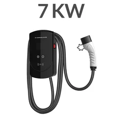 22kwh 32A Electric Car EV Charger Home EVSE Type 2 GBT Wallbox Charging Station EV Charger SAE J1772 16A 11KW 7 KW OEM IP65 WEV2