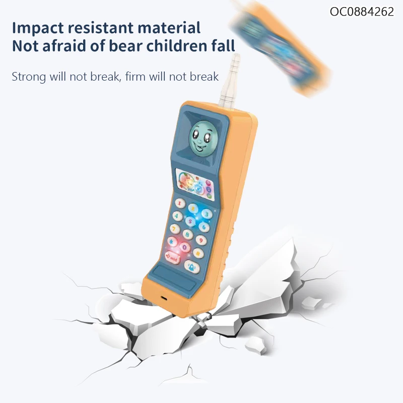 Multi-function simulation smart phone toy musical baby mobile for kids