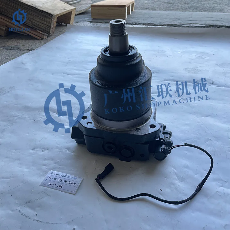 D155A D275A-5R D155AX-6 Hydraulic Gear Fan Motor Parts Dozer accessories Fan Pump Assembly 708-7W-00140 708-7W-11520 Fan motor