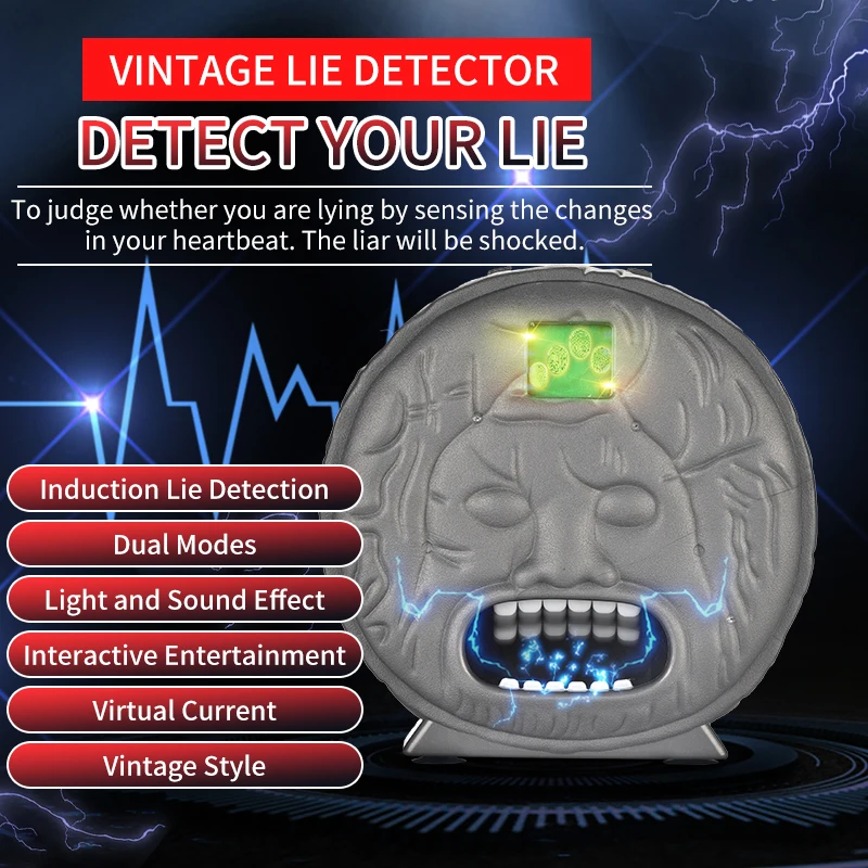 Intelligent Plastic light and sound effect virtual current vintage lie detector Toys