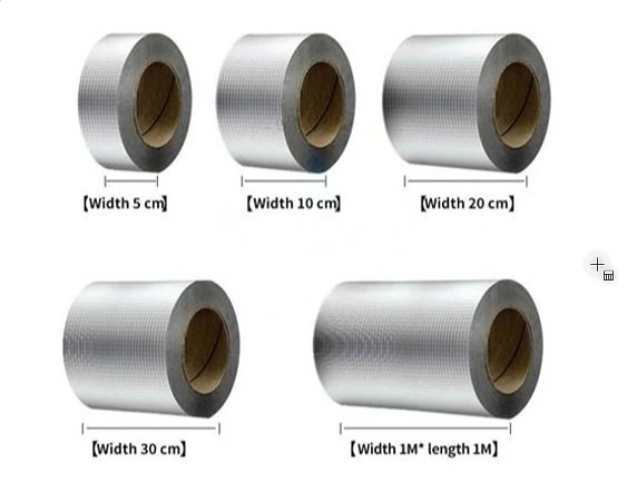 Hot Selling Aluminium self Adhesive Butyl Tape Super Strong Butyl Aluminum Foil Waterproof Tape