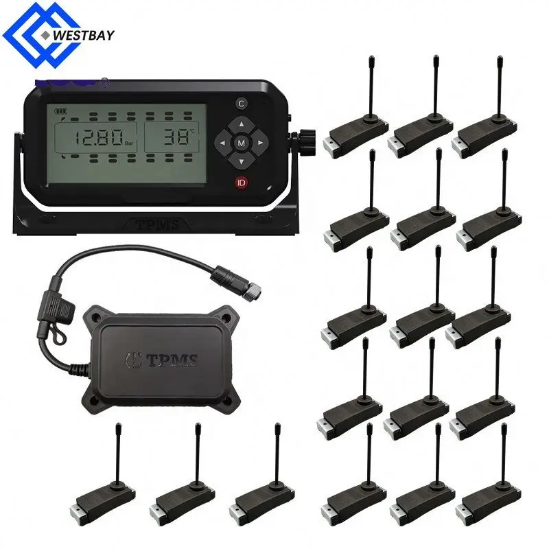 Westbay оптовая цена 6 8 10 12 14 24 колеса с датчиками шины автобусный прицеп система tpms для тяжелых грузовиков