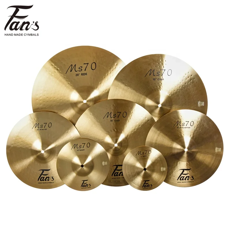 5 pieces  MS70  Drum Set Brass Cymbals Set