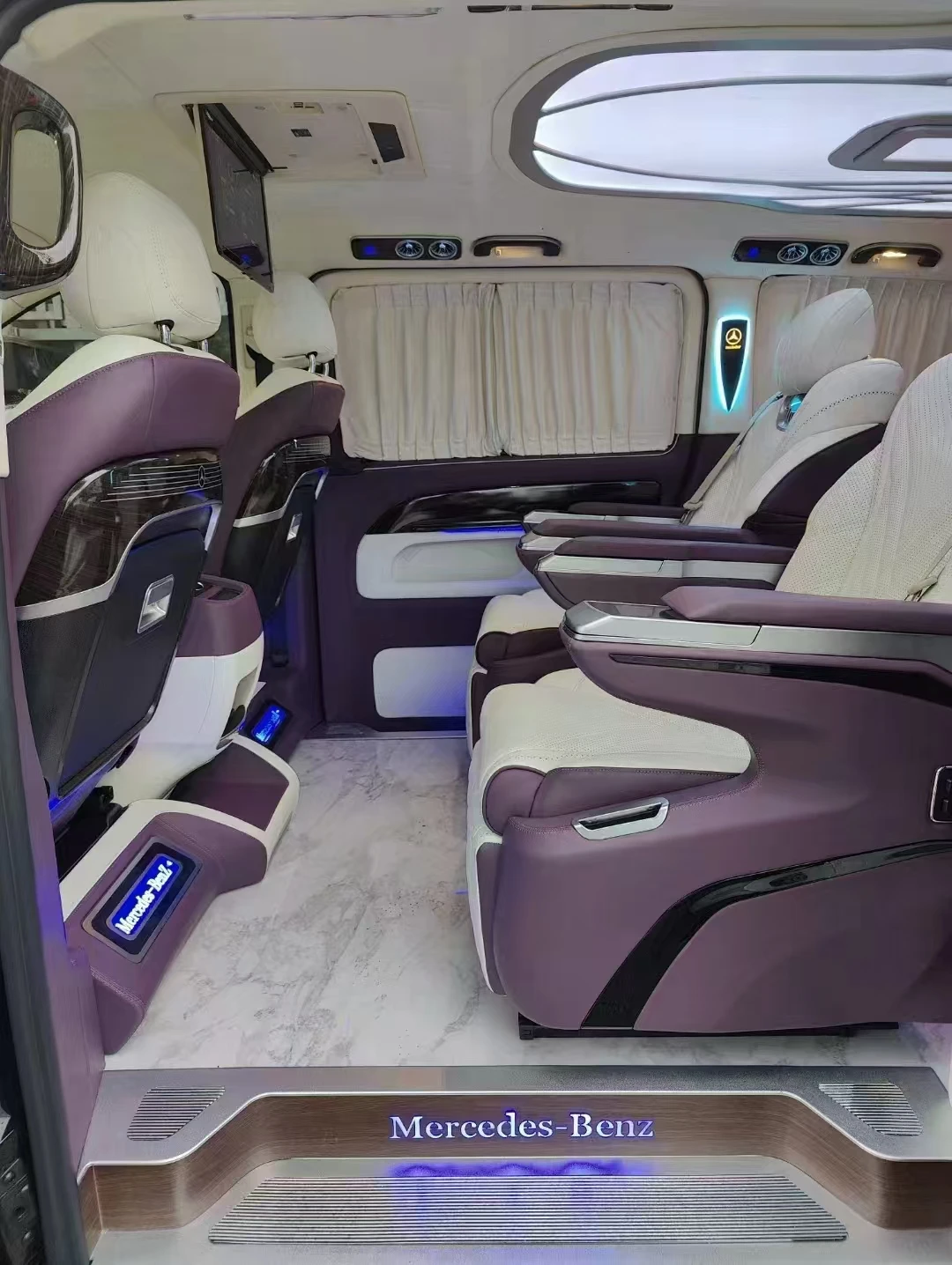 Sprinter Luxury Driver Van 3 Swivel Leather Seats DuraTec Carbon Fiber Comfortable Design-Models Vito Land Cruiser Alphard