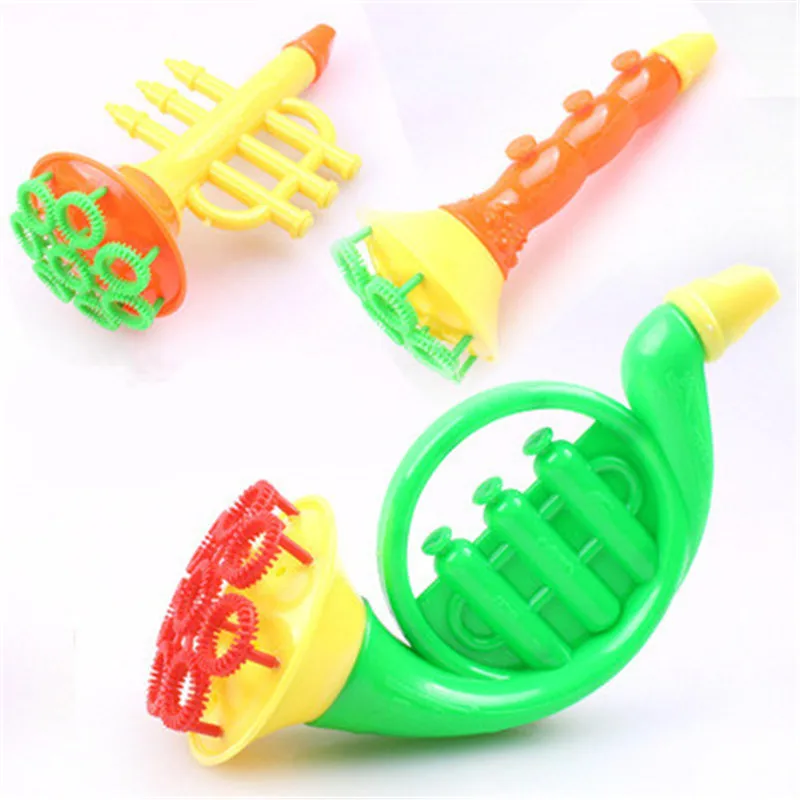 1pcs Blowing Toys Bubble Gun Soap Bubble No Liquid Blower Outdoor Kids Child Toys New Creative polyporous Wedding Machine Random