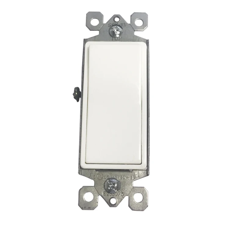Shanghai Linsky 15A 125V/277V 3 Way Decorate Rocker Switch Light Switch with Back& side wire