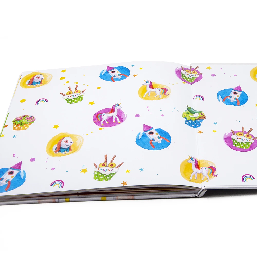 Custom Printing Kids Record Hardcover Baby Album Memory Book