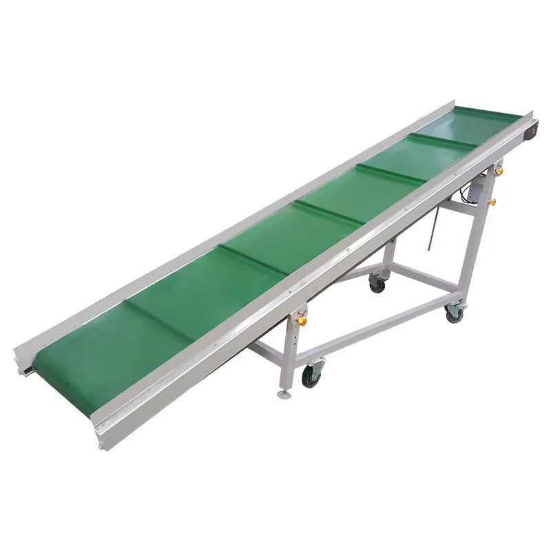 Автоматический зеленый ПВХ ленточный конвейер завод Пользовательские ПВХ ленточный конвейер мини блоков для небольшой фабрики
