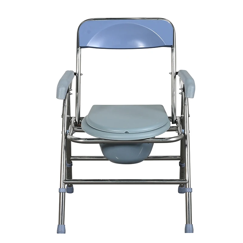 Transport Fast Commode Wheelchair Transfer Chair Portable Folding Wheelchair Commode Shower