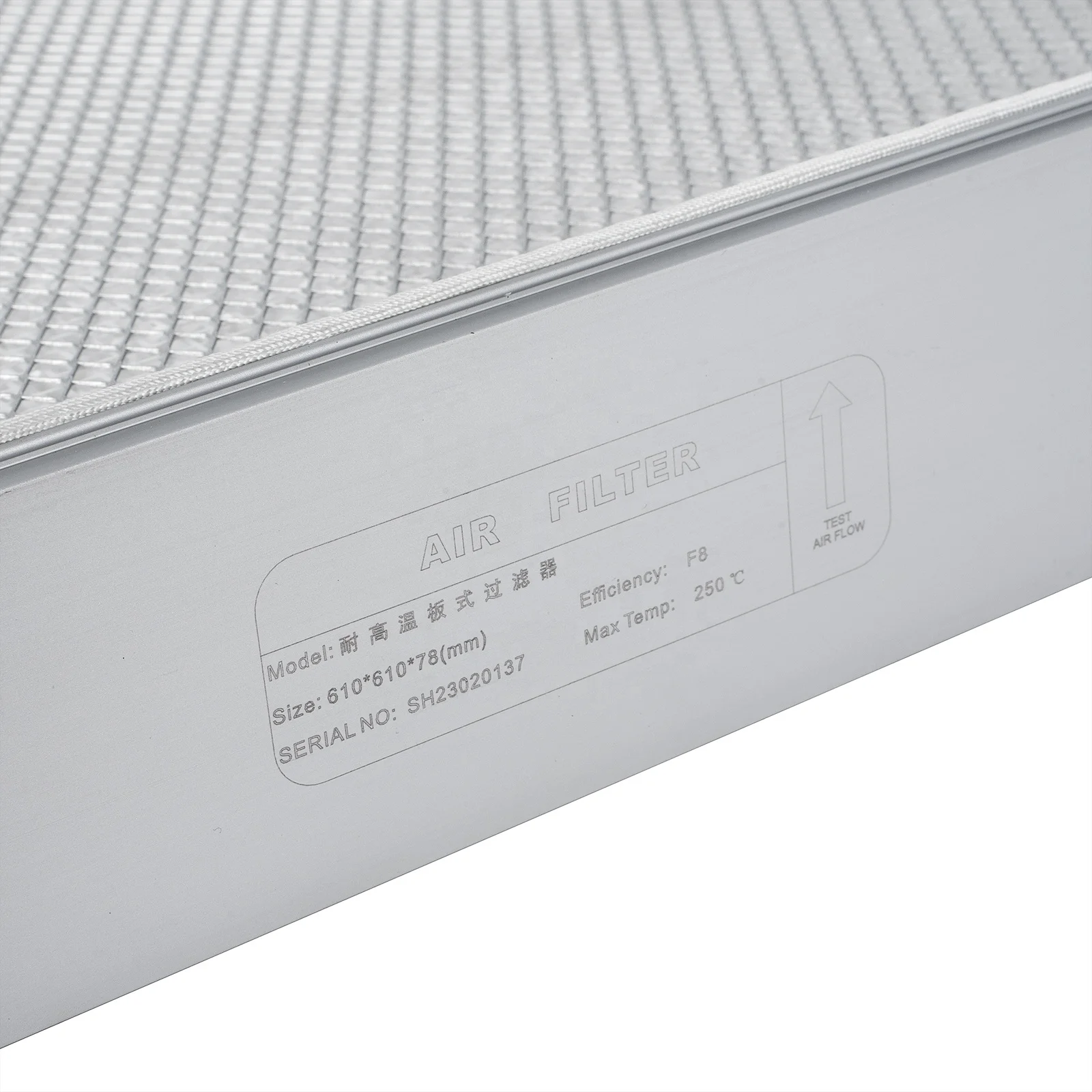 High temperature air purifier filter without partition aluminum plate air filter paper industrial fiberglass paper F6 level