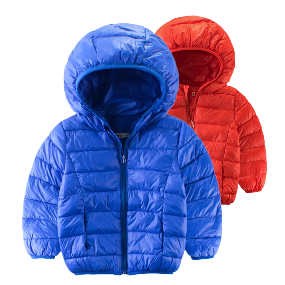 
Kids Down Jacket Coat Boys Girls Winter Parka Hooded Jackets Children Warm Outerwear Candy Color Clothes Teenage Fashion Jacket 