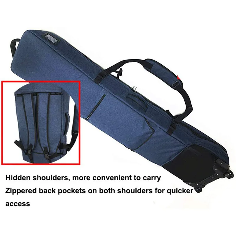 Custom Waterproof Oxford foldable Snowboard Backpack Skiing Snowboard Cover Bag with Wheels