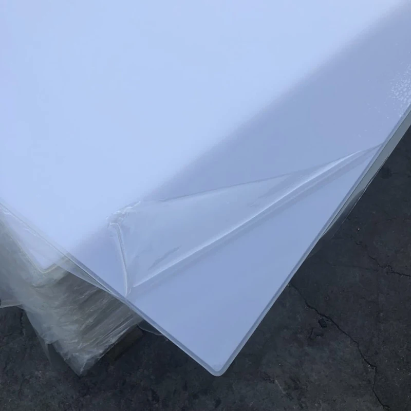 2mm Sublimation Acrylic Sheet One Sided clear White Thin Board