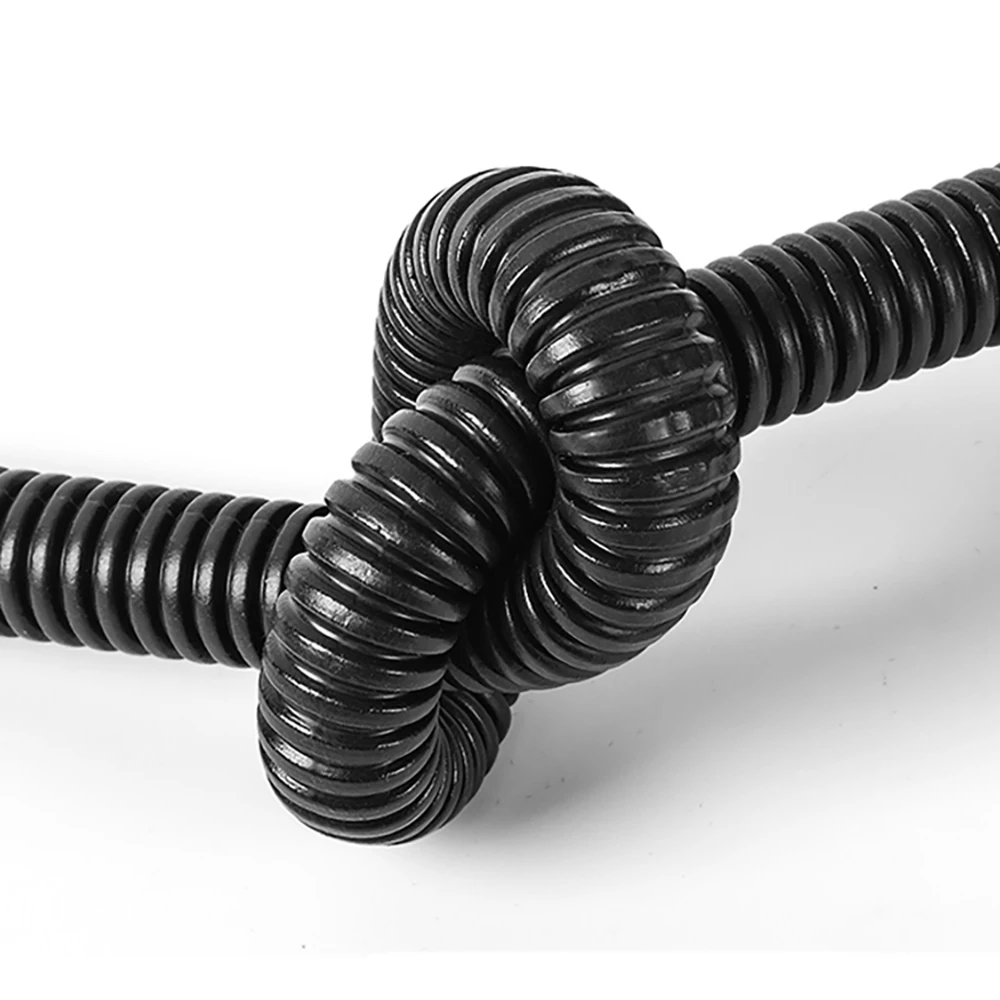 PE Size 10 flexible corrugated pipe corrugated plastic electrical conduit pipes for protecting cables,insulation and waterproof