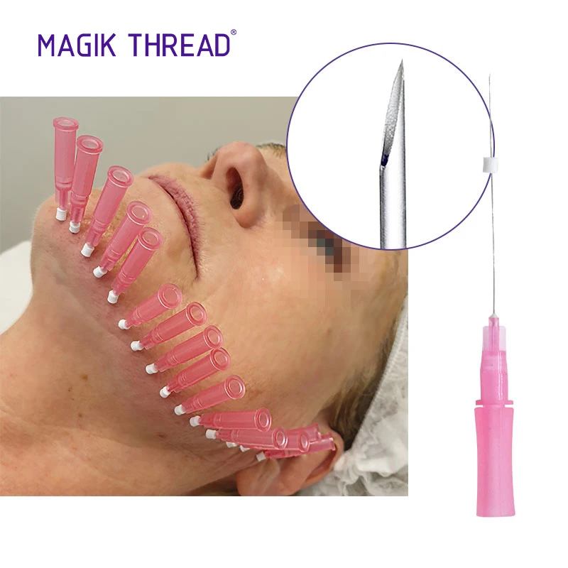 Magik Thread anti wrinkle medical product mono smooth pdo thread face lifting for face body sharp needle